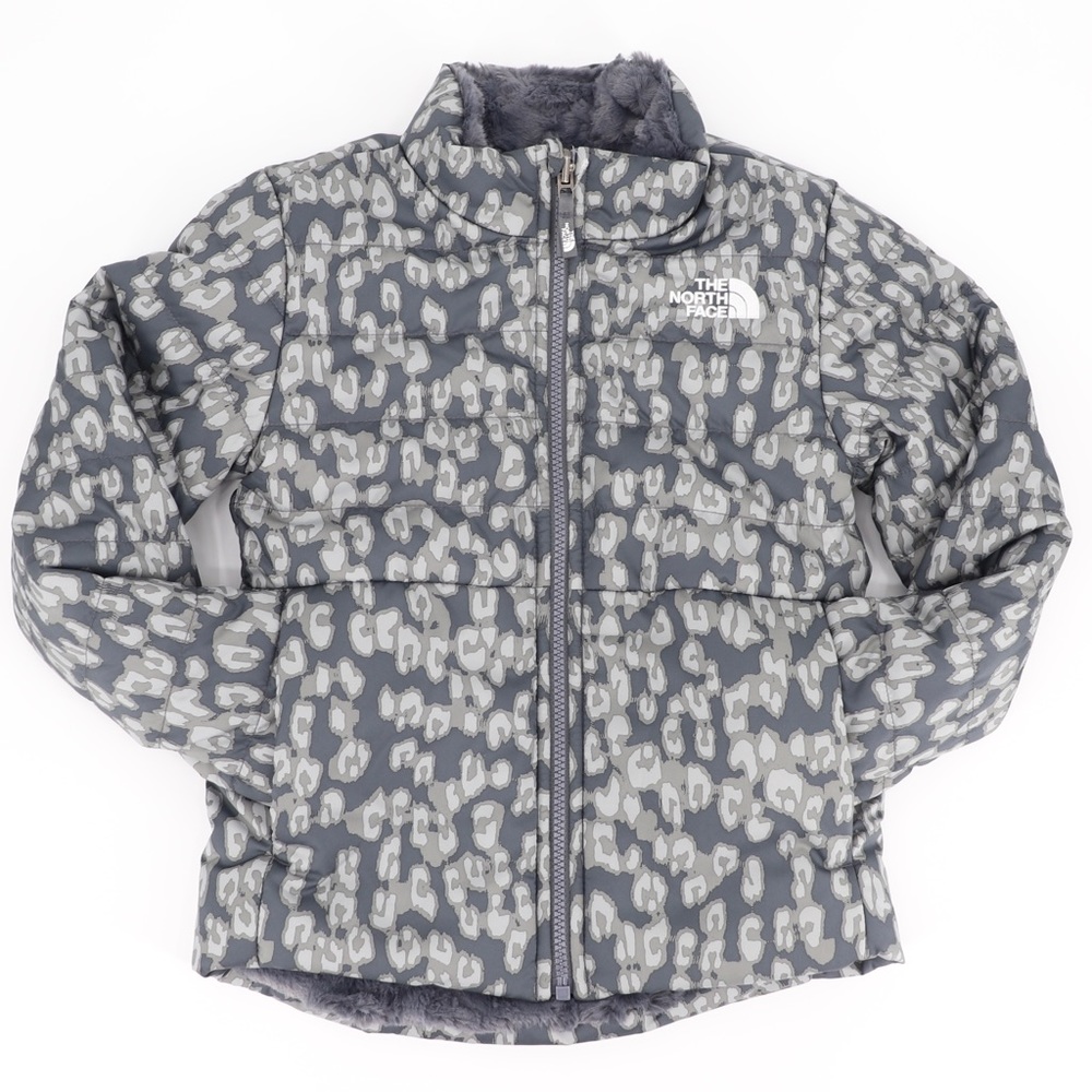 New The North Face Medium 10/12 Youth Girls Mossbud Swirl Jacket Grey - Picture 9 of 16